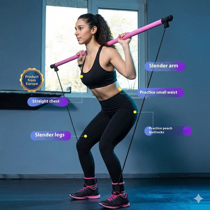 PILATES ELITE ATEBITE | The Versatile Home Studio Yoga Bar/Stick