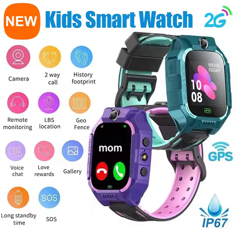ATEBITE Kids GPS Smartwatch with SIM & SOS