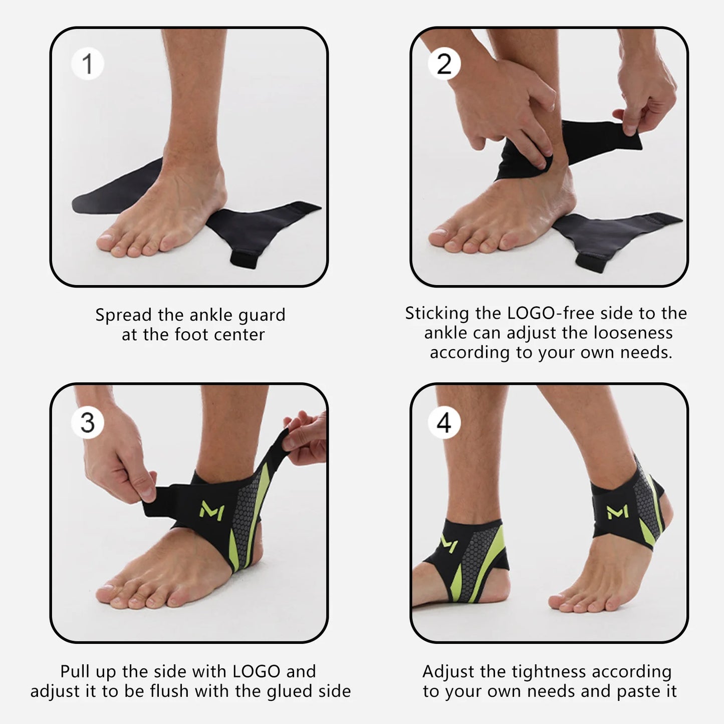 ATEBITE Ankle Brace Compression - Unisex Sport (Anti Injury) 20mmHg