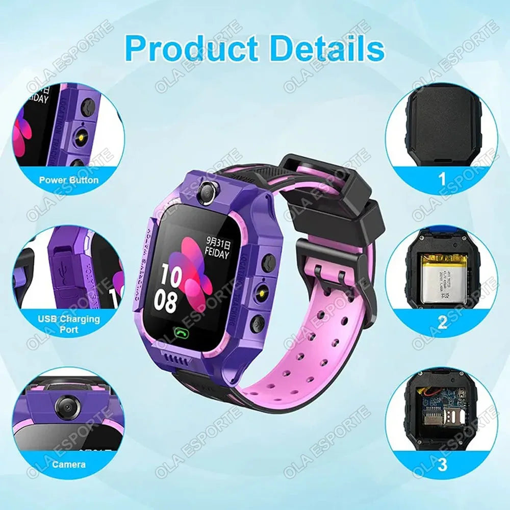 ATEBITE Kids GPS Smartwatch with SIM & SOS